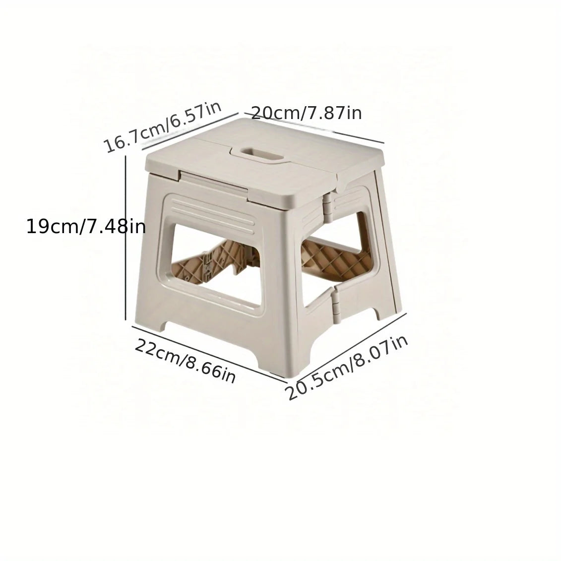 Portable Adjustable PP Stool, Non-Slip & Durable. For Home, Kitchen, Bathroom, Travel, Fishing. Lightweight & Space-Saving.
