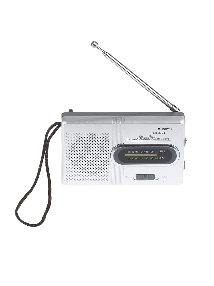 【TO】1PC Portable Mini Radio Handheld Dual Band SW/AM/FM Music Player Speaker with Telescopic Antenna Indoor/Outdoor Radio Stereo