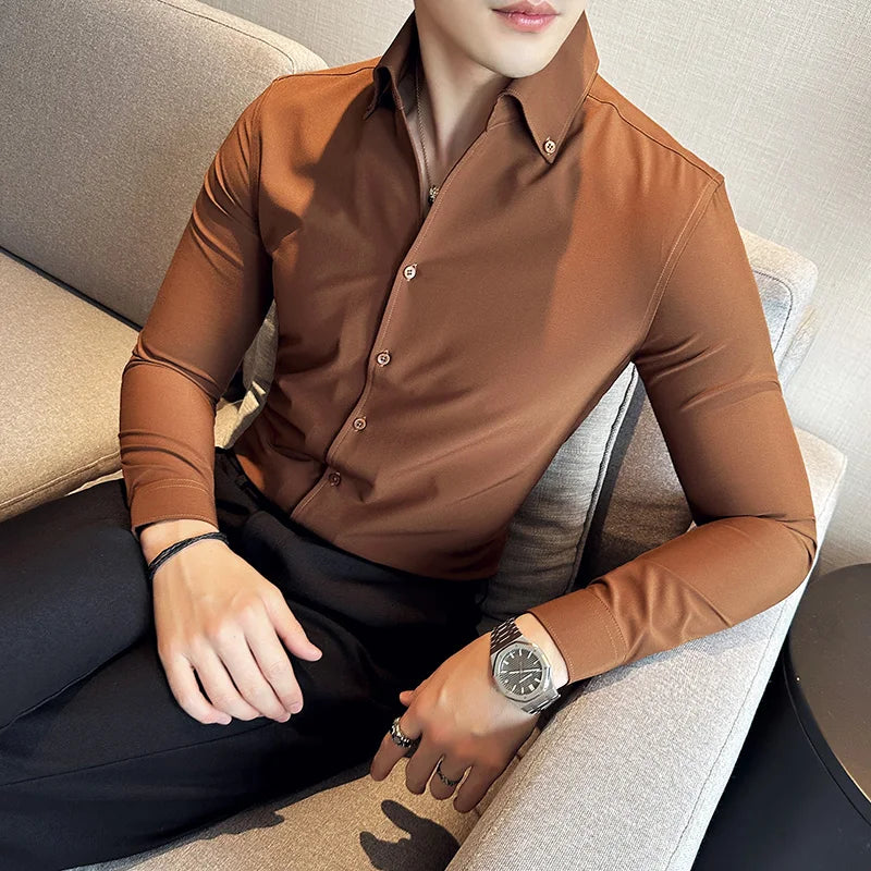 Chemise Slim Fit British ML Homme 2026