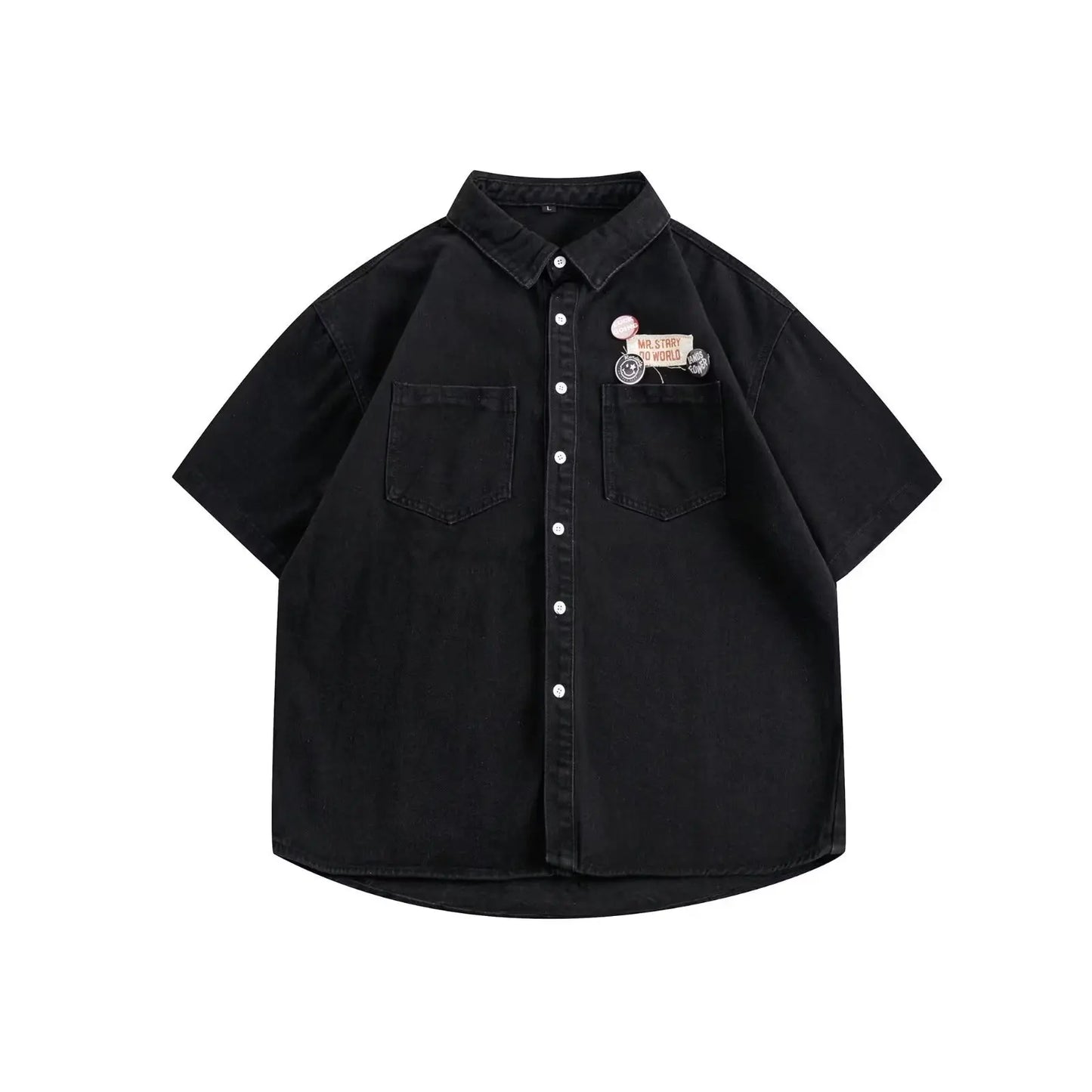Ensemble Denim Harajuku Chemise Jean Retro