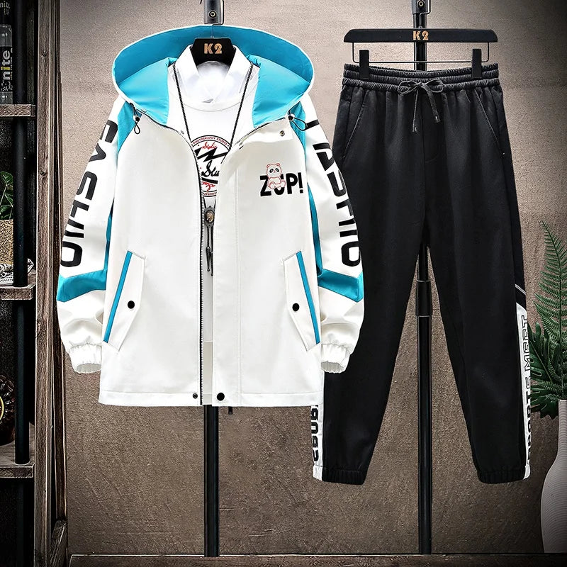 Ensemble Survetement Zippe Capuche Hip-Hop
