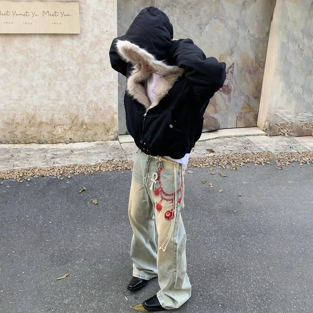 Veste Plush Mixte Y2K American Street