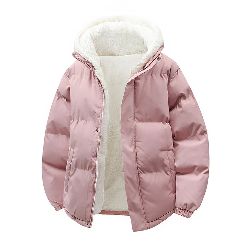 Parka Homme Agneau Fleece Faux 2 Pieces