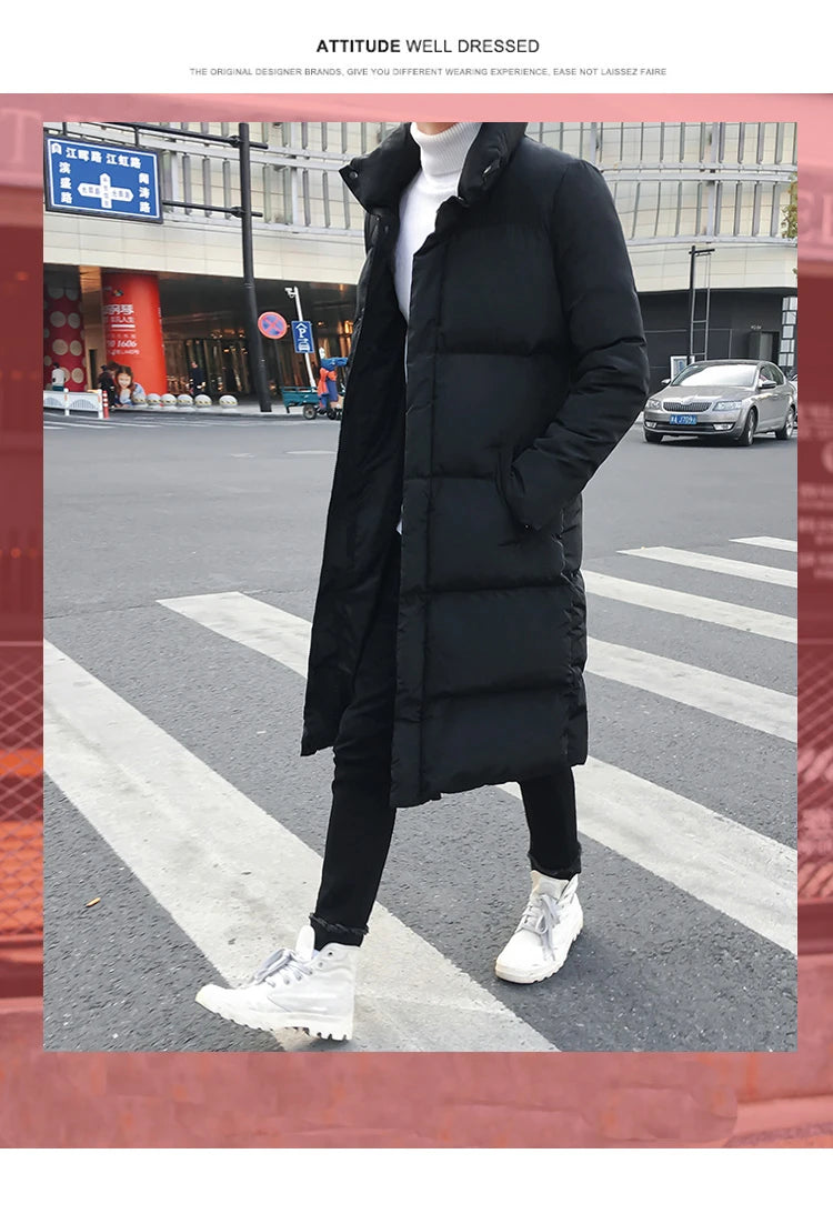 Parka Longue Matelassee Homme Korean