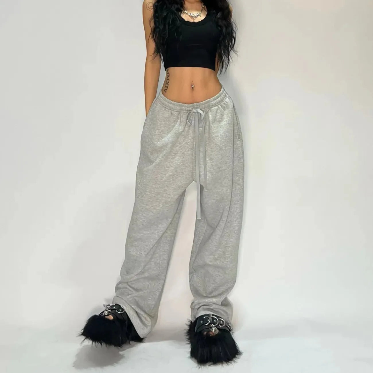 Pantalon Rayé Casual Streetwear Hip Hop
