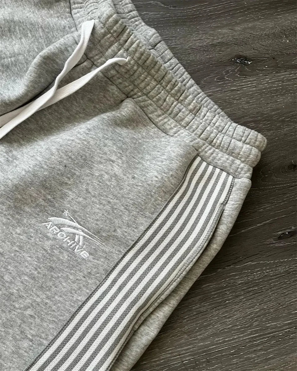 Pantalon Rayé Casual Streetwear Hip Hop