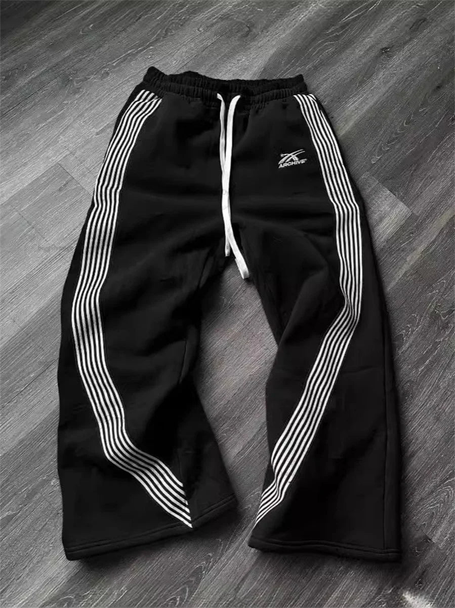 Pantalon Rayé Casual Streetwear Hip Hop