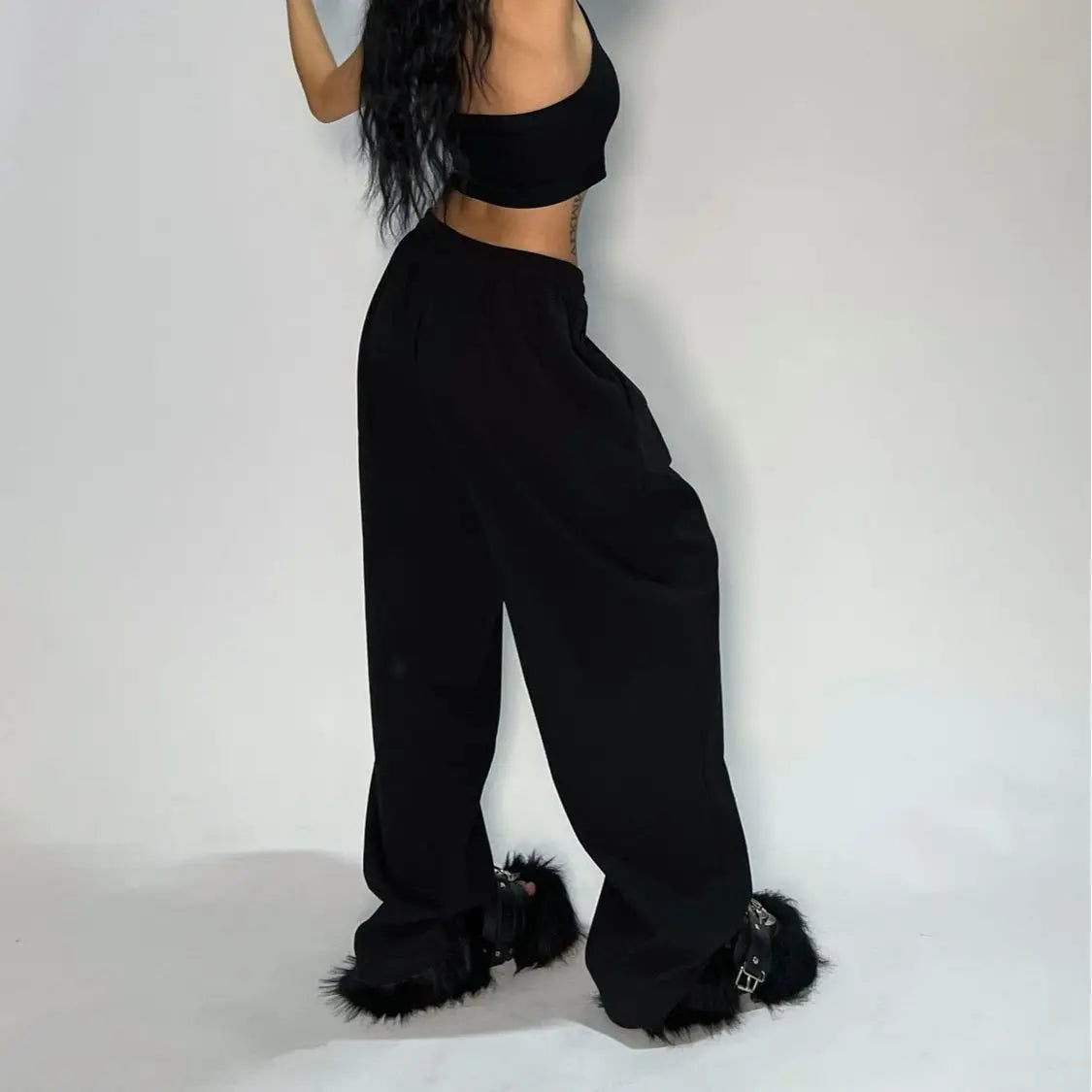 Pantalon Rayé Casual Streetwear Hip Hop