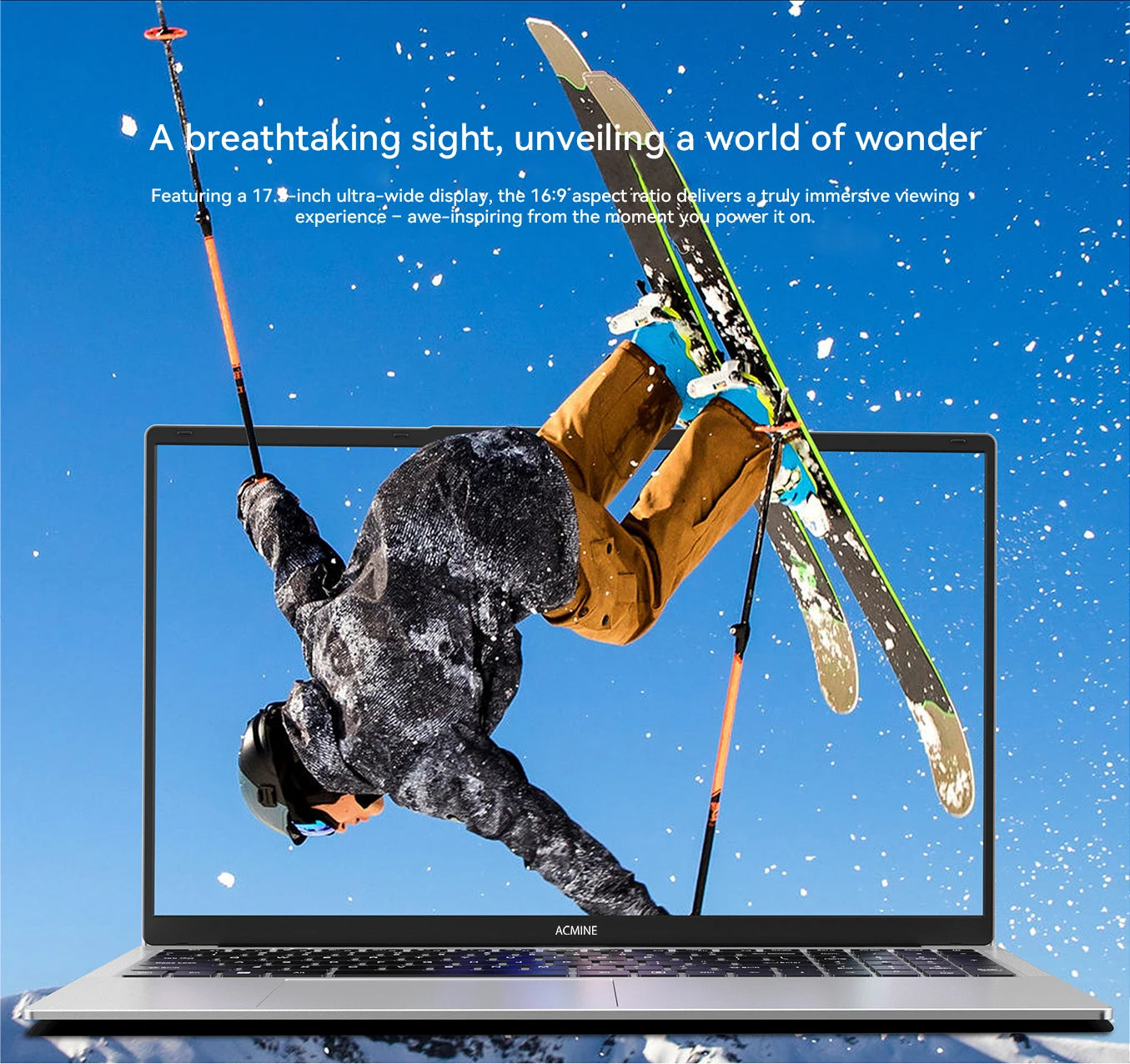2025 New 17.3" Laptop 16GB RAM 512GB 1TB SSD Intel N150 Portable Notebook Lightweight Windows 11PRO