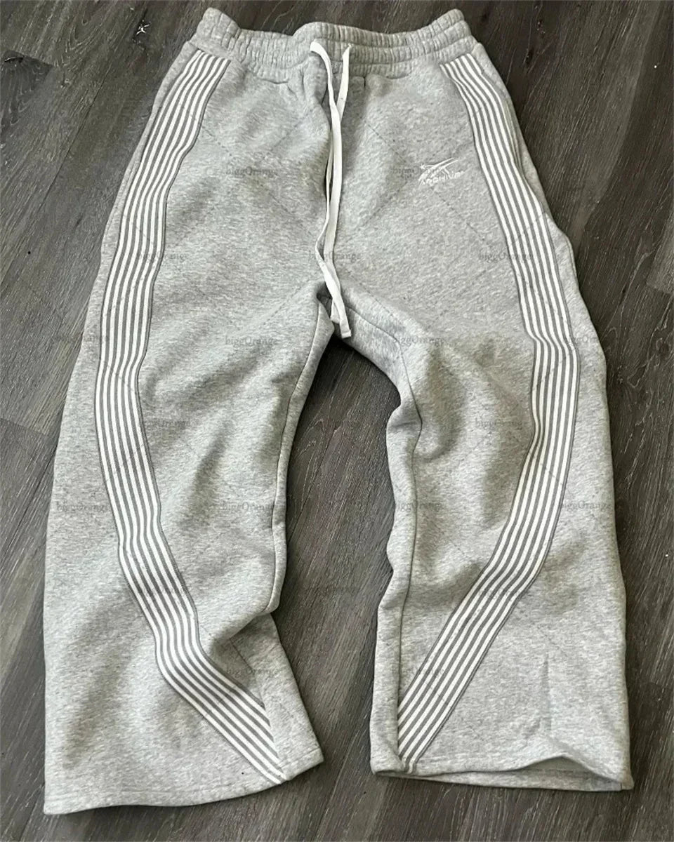 Pantalon Rayé Casual Streetwear Hip Hop