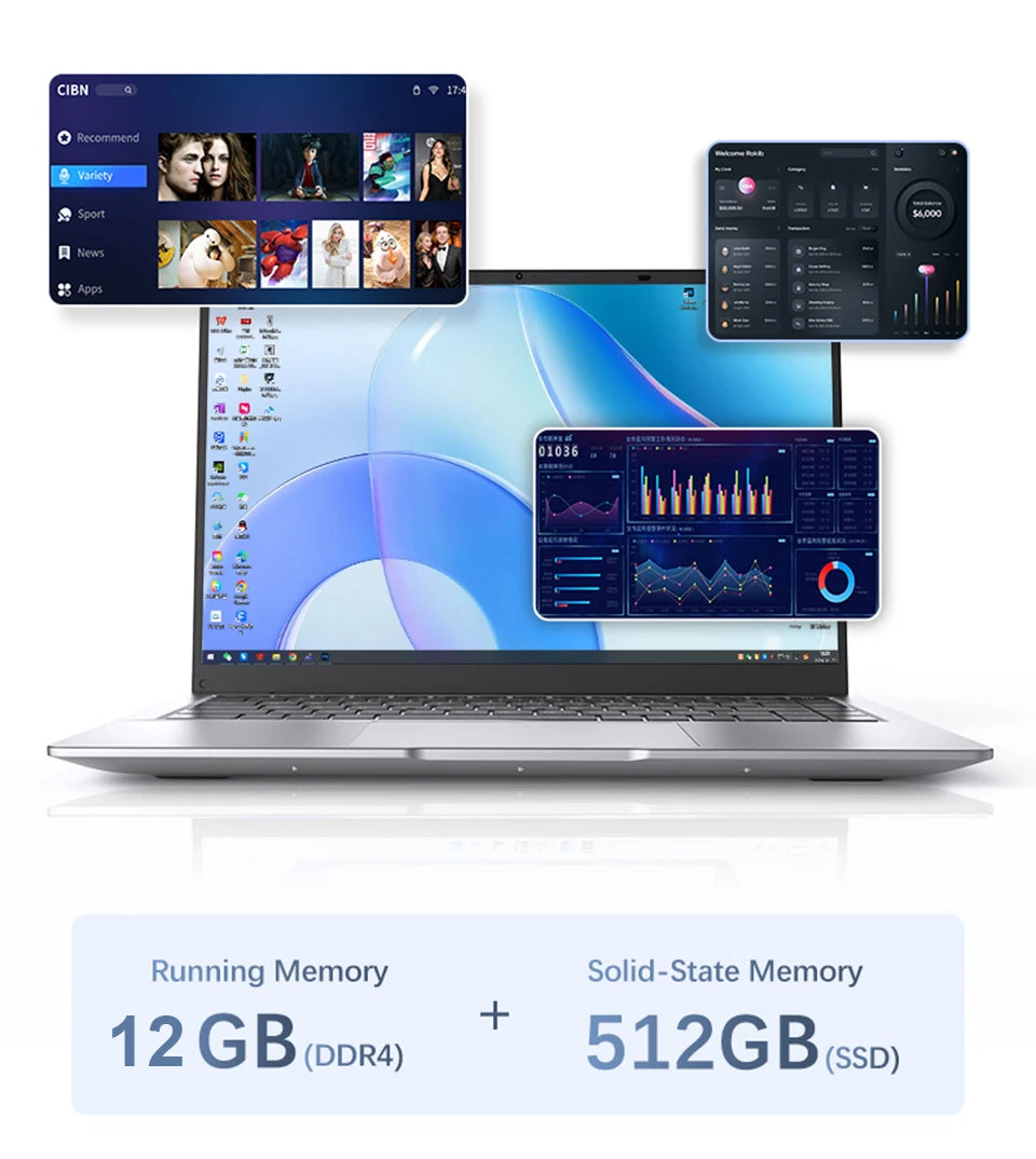 PC Portable Windows 11 Intel A3950 12Go 2025