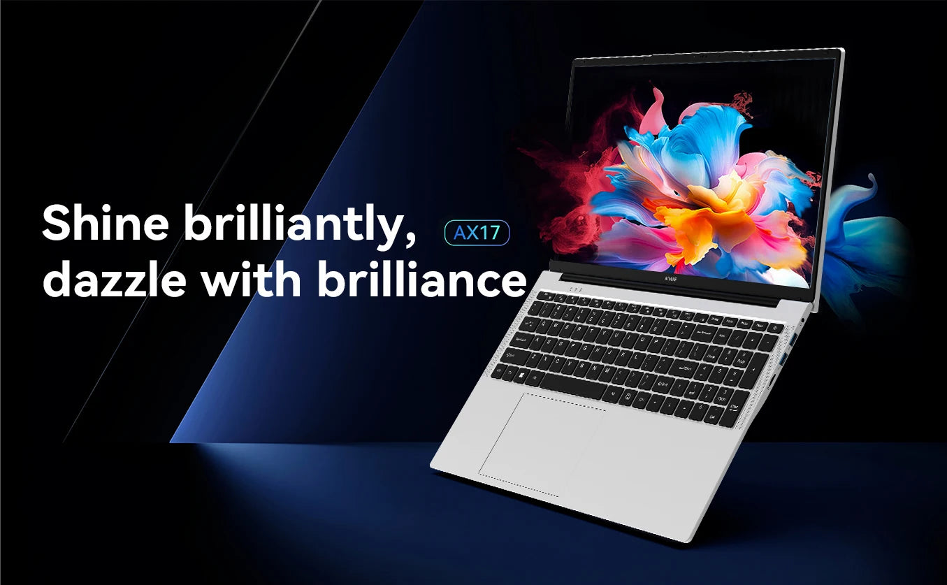 2025 New 17.3" Laptop 16GB RAM 512GB 1TB SSD Intel N150 Portable Notebook Lightweight Windows 11PRO