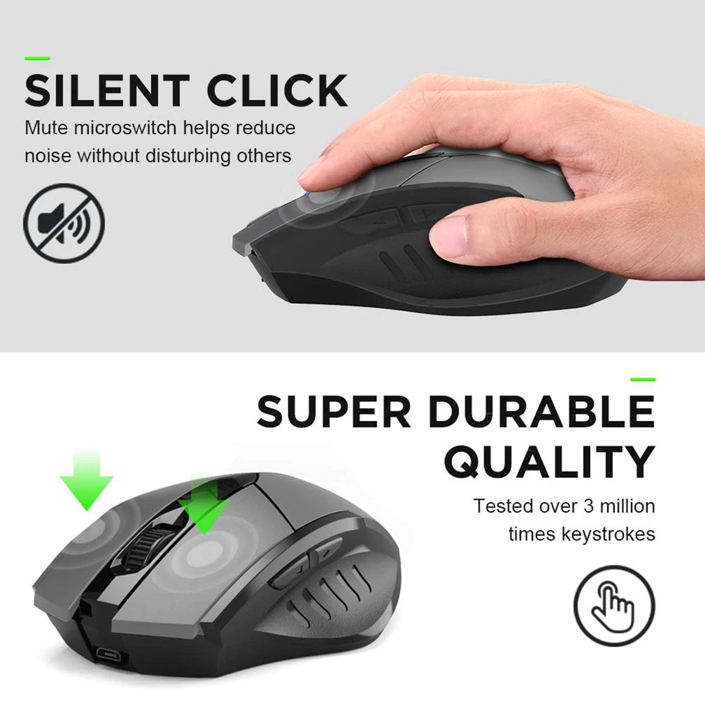 Souris Sans-Fil "Silent Click" - Bureau & Nomade