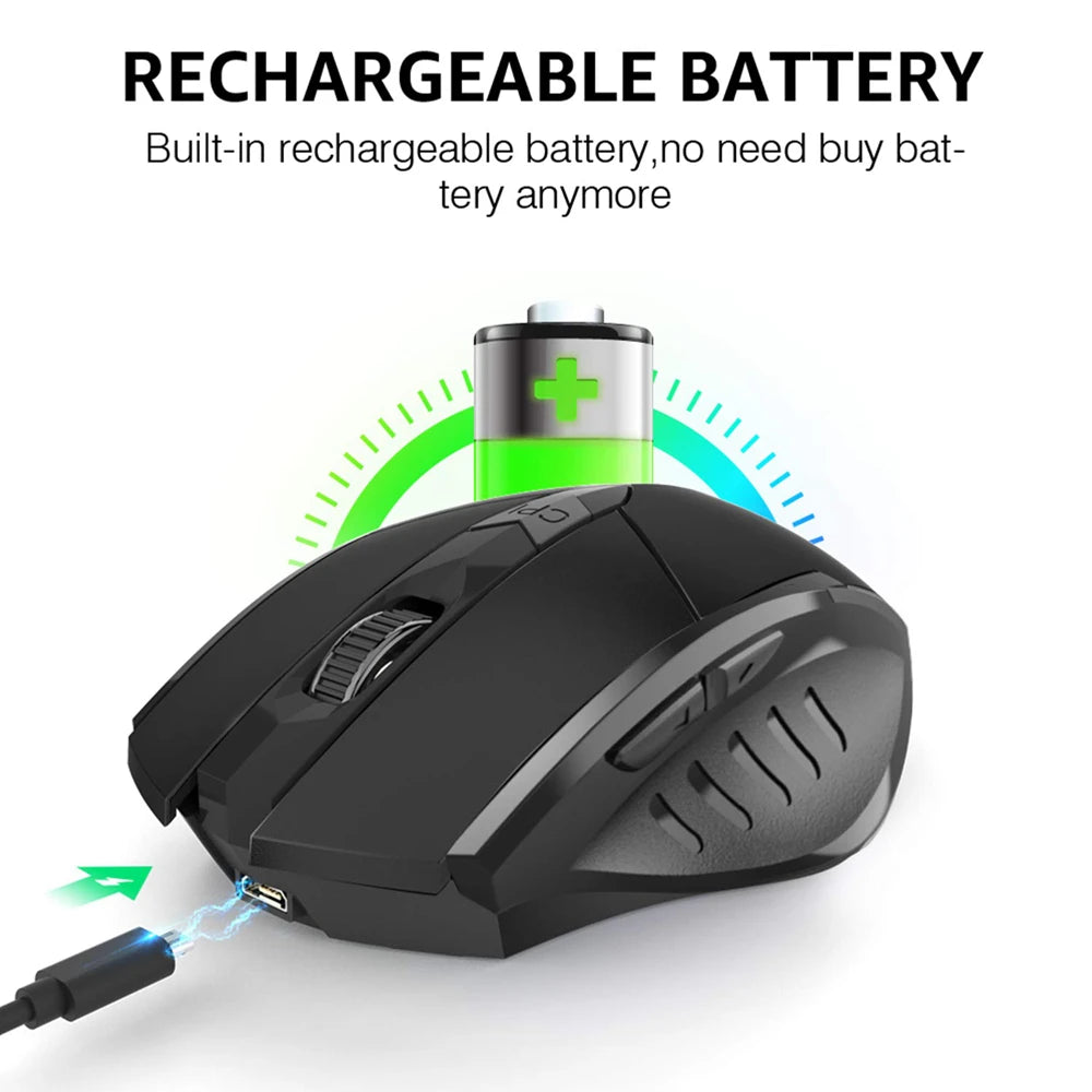 Souris Sans-Fil "Silent Click" - Bureau & Nomade