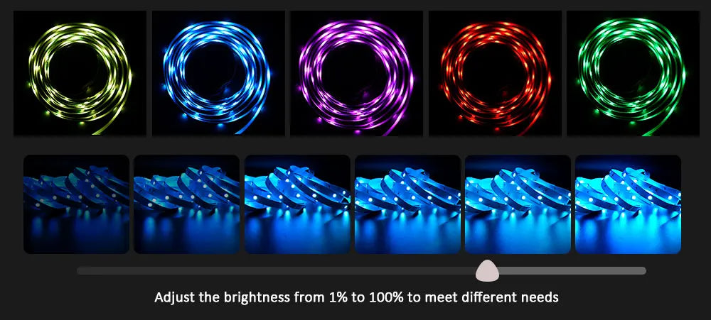 Ruban LED RGB 3535 5V Sync Musique