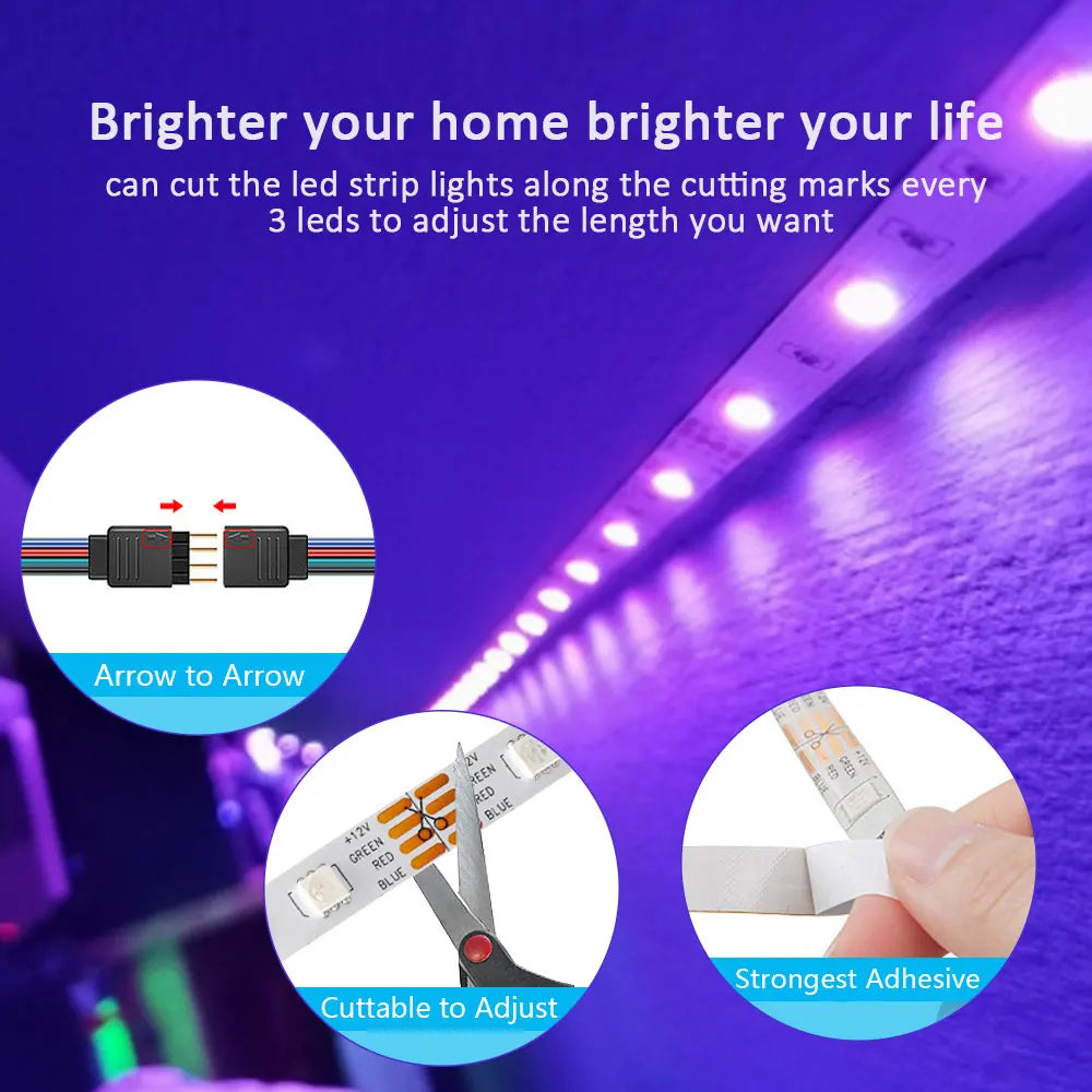 Ruban LED RGB 3535 5V Sync Musique