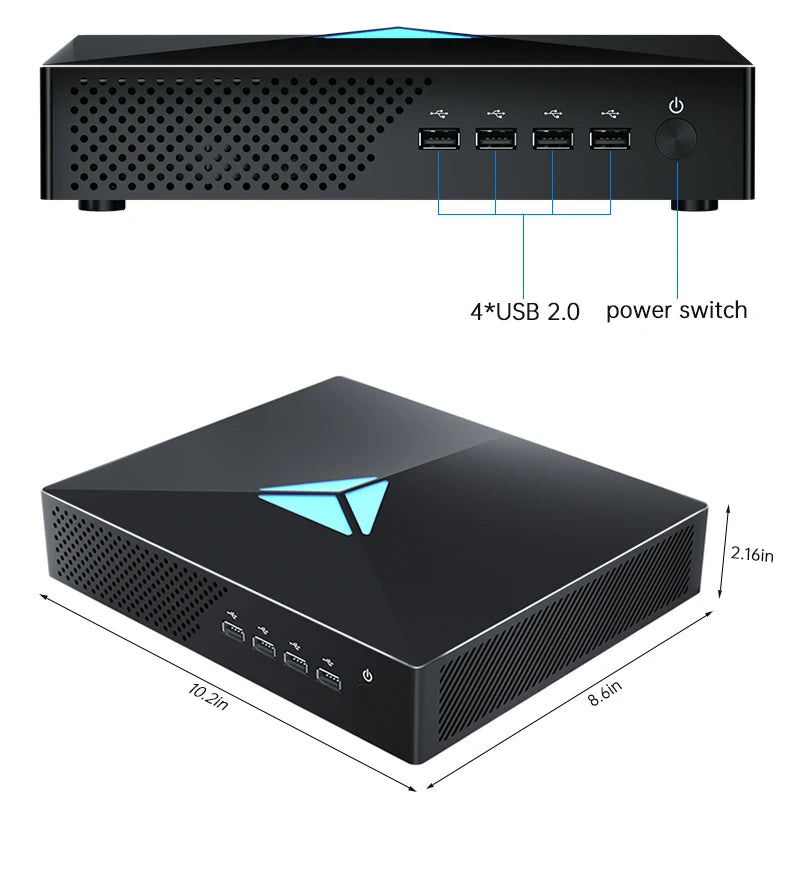 MSECORE MV200 Mini PC Gaming Desktop Computer I5-10400F I7-10700F I9-10900F GTX1650 4G Dedicated Card DDR4 Designed 4K Gaming PC