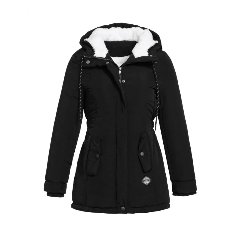 Parka Femme Mi-Longue UZZDSS Plush