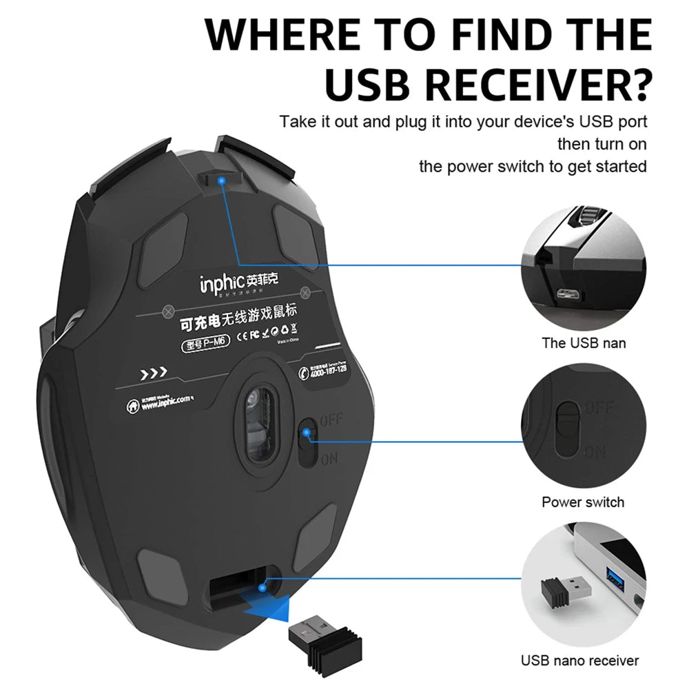 Souris Sans-Fil "Silent Click" - Bureau & Nomade