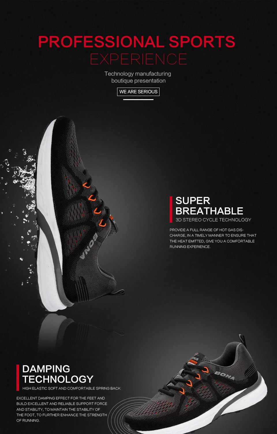 Sneaker Sport Maille Léger BONA