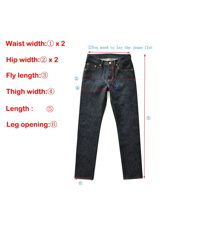 Jean Selvedge Saucezhan 13.8oz Tapered
