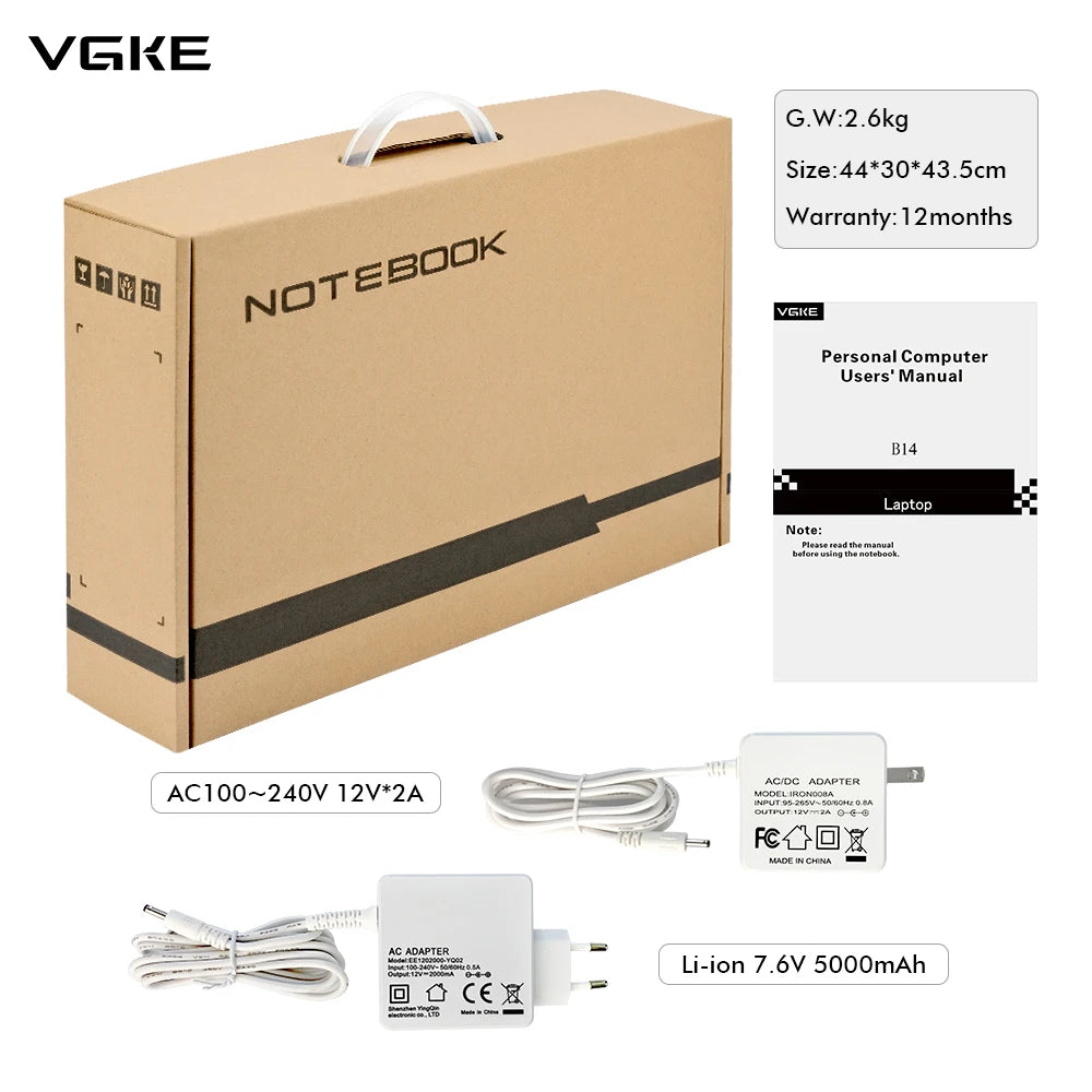 PC VGKE B15 15.6" 12Go/256Go