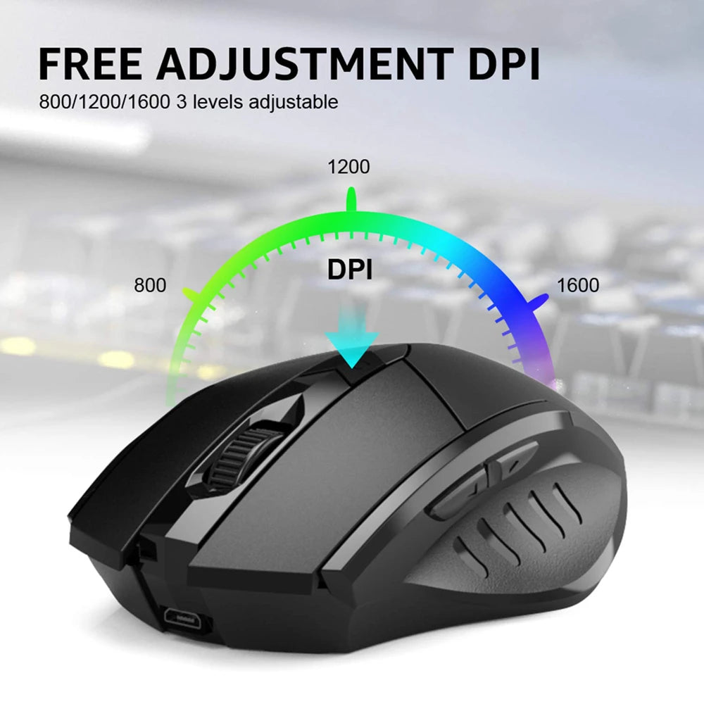 Souris Sans-Fil "Silent Click" - Bureau & Nomade