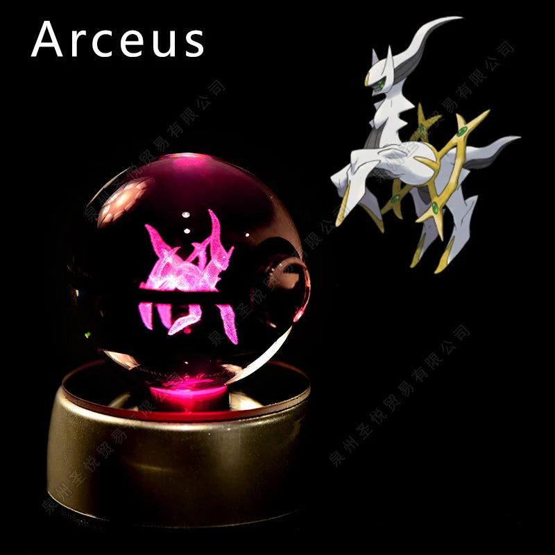 Veilleuse Pokémon 3D - Cristal de Collection (Pikachu/Gengar)
