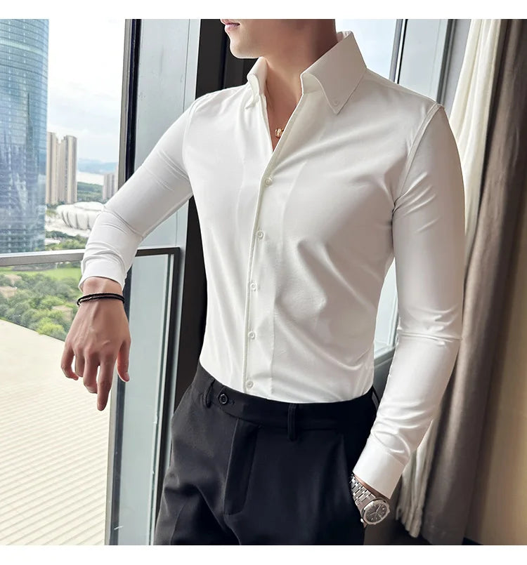 Chemise Slim Fit British ML Homme 2026