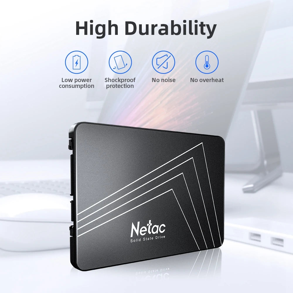 Netac 2.5'' SATA SSD 128gb 256gb 512gb 1tb 2tb 4tb Hard Drive Internal SATA3 Solid State Drive for PC