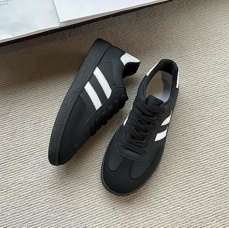 Women Tennis Sneakers Flats Ladies Fashion Lace-up Vulcanized Shoes  Autumn Outdoor Trainers Student Board Shoes Footwear
