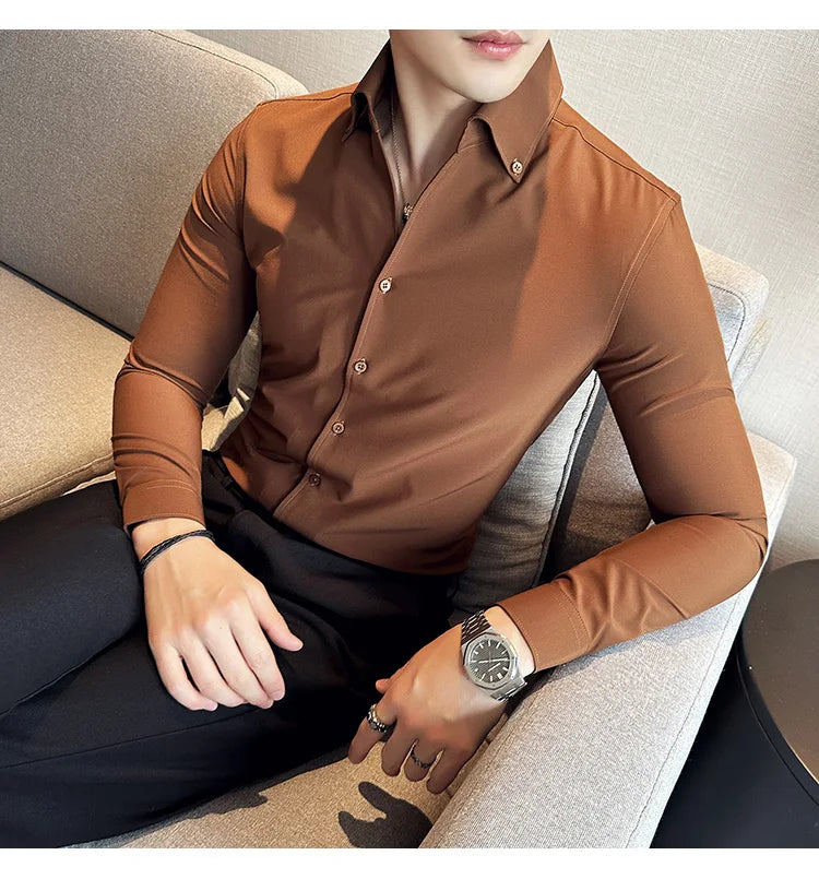 Chemise Slim Fit British ML Homme 2026