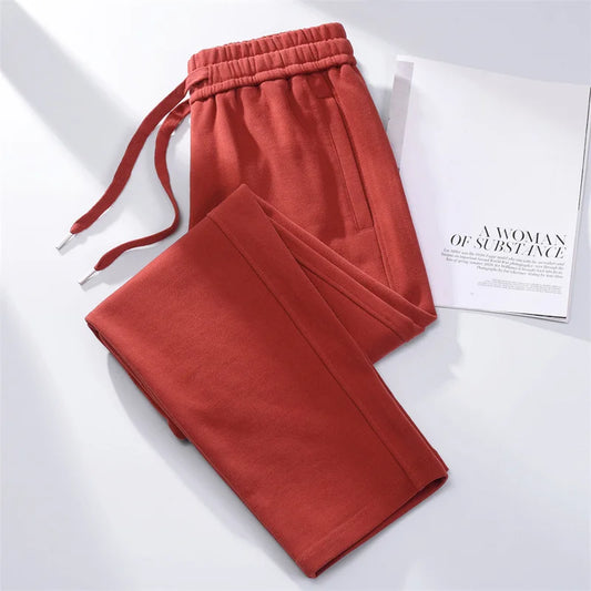 Pantalon Droit Coton Streetwear Femme