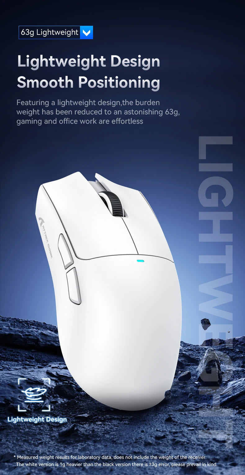 Souris Gaming Attack Shark X11 - Station de Charge RGB
