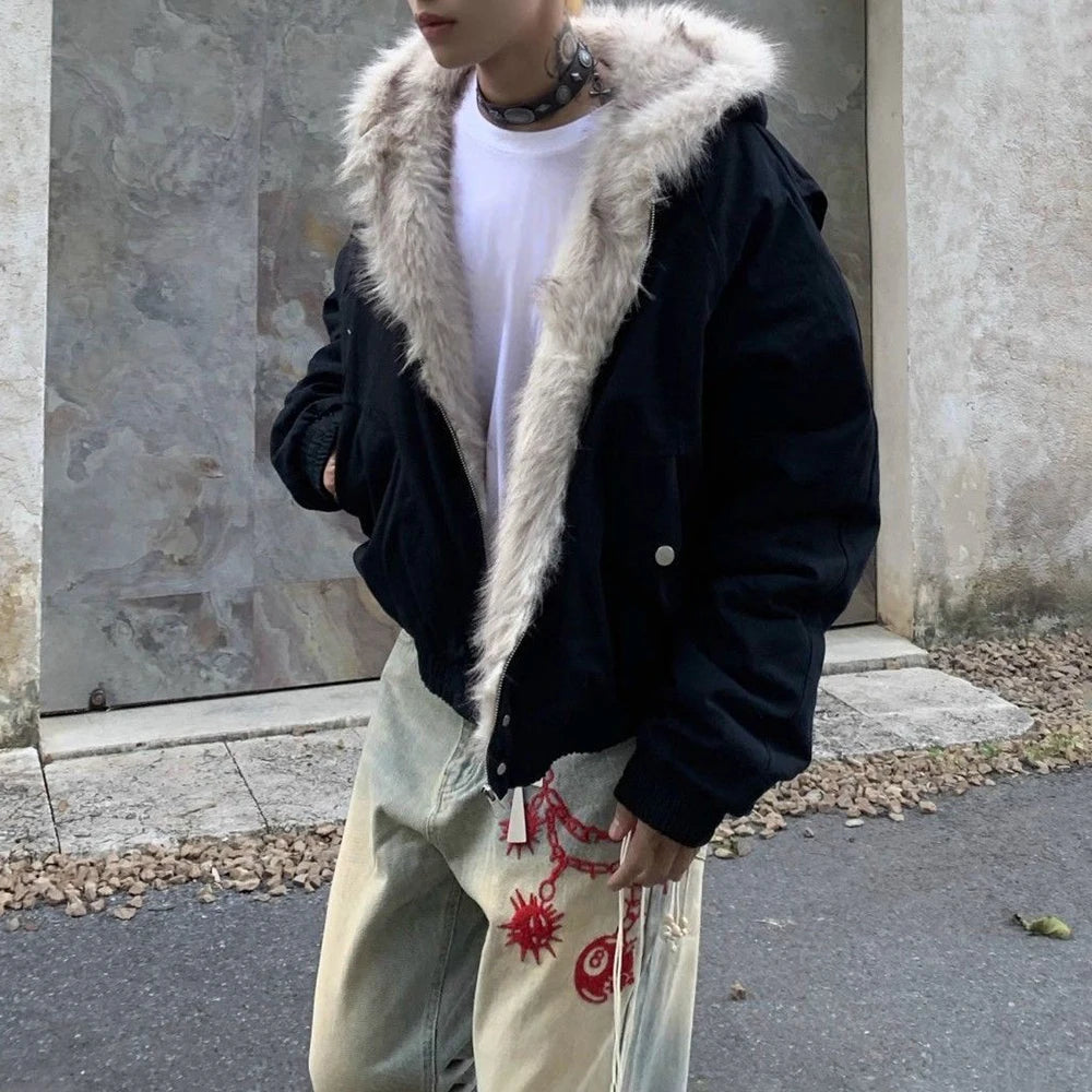Veste Plush Mixte Y2K American Street