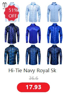 Gilet Cravate Hi-Tie Soie 4 Pieces