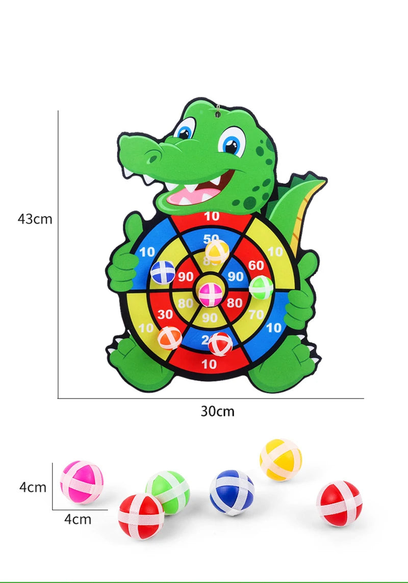 Montessori Throw Sport Slingshot Target Sticky Ball Dartboard Basketball Board Games Educational Children's outdoor toy Kid Game
