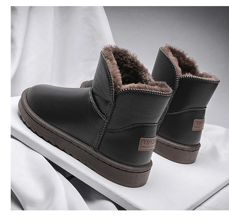 Casual Sneaker Loafers Ankle Boots Sports and Leisure Boots Winter Men Platform Sports Shoes Snow Boots Round Toe Non-slip  New
