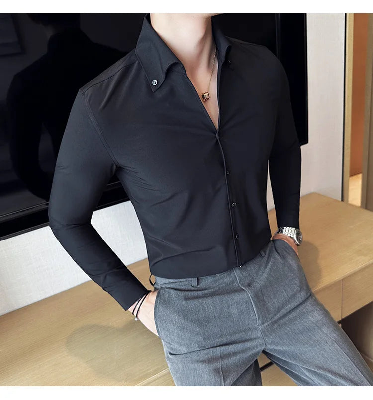 Chemise Slim Fit British ML Homme 2026