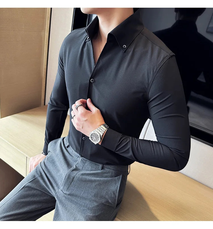 Chemise Slim Fit British ML Homme 2026