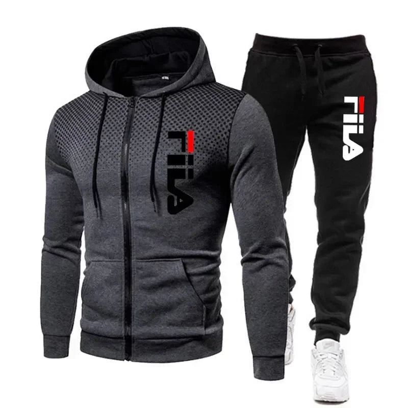 Ensemble Zippe Hoodie Pantalon Fitness