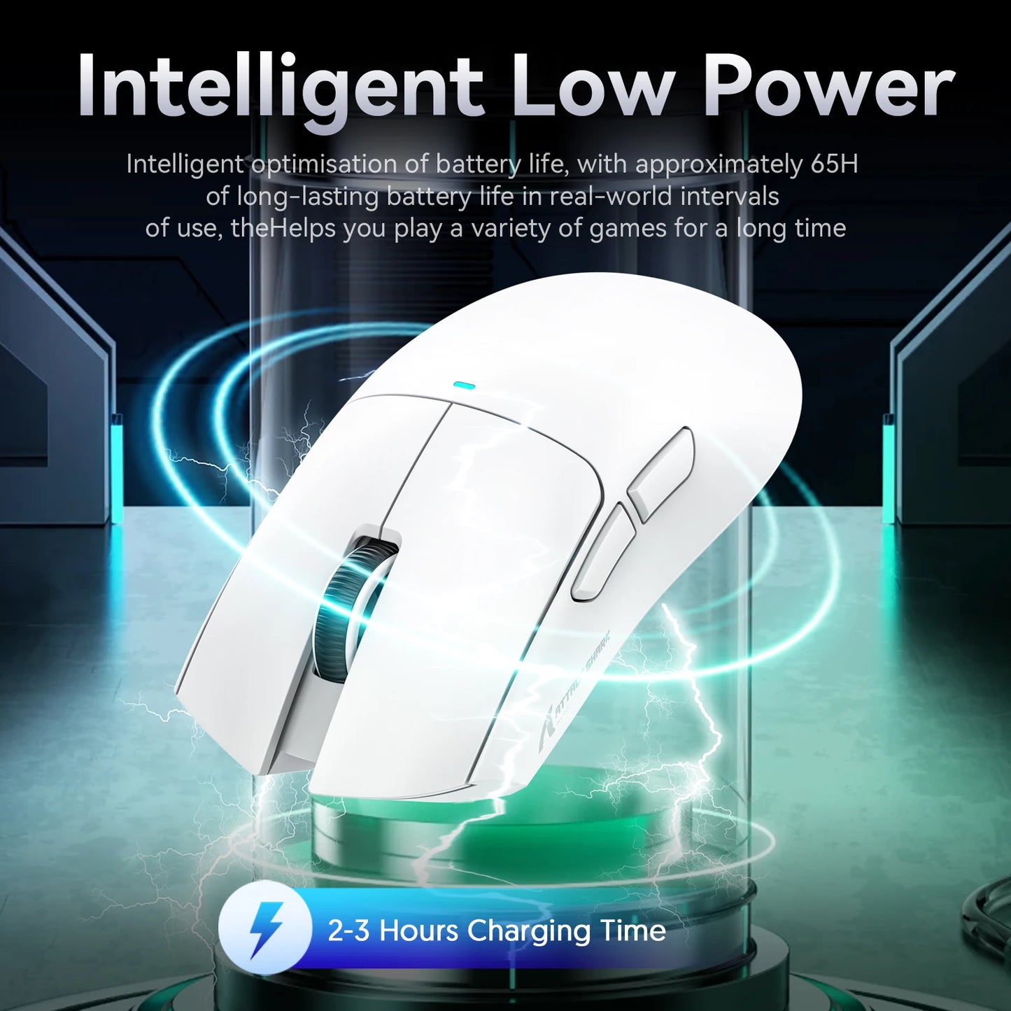 Souris Gaming Attack Shark X11 - Station de Charge RGB