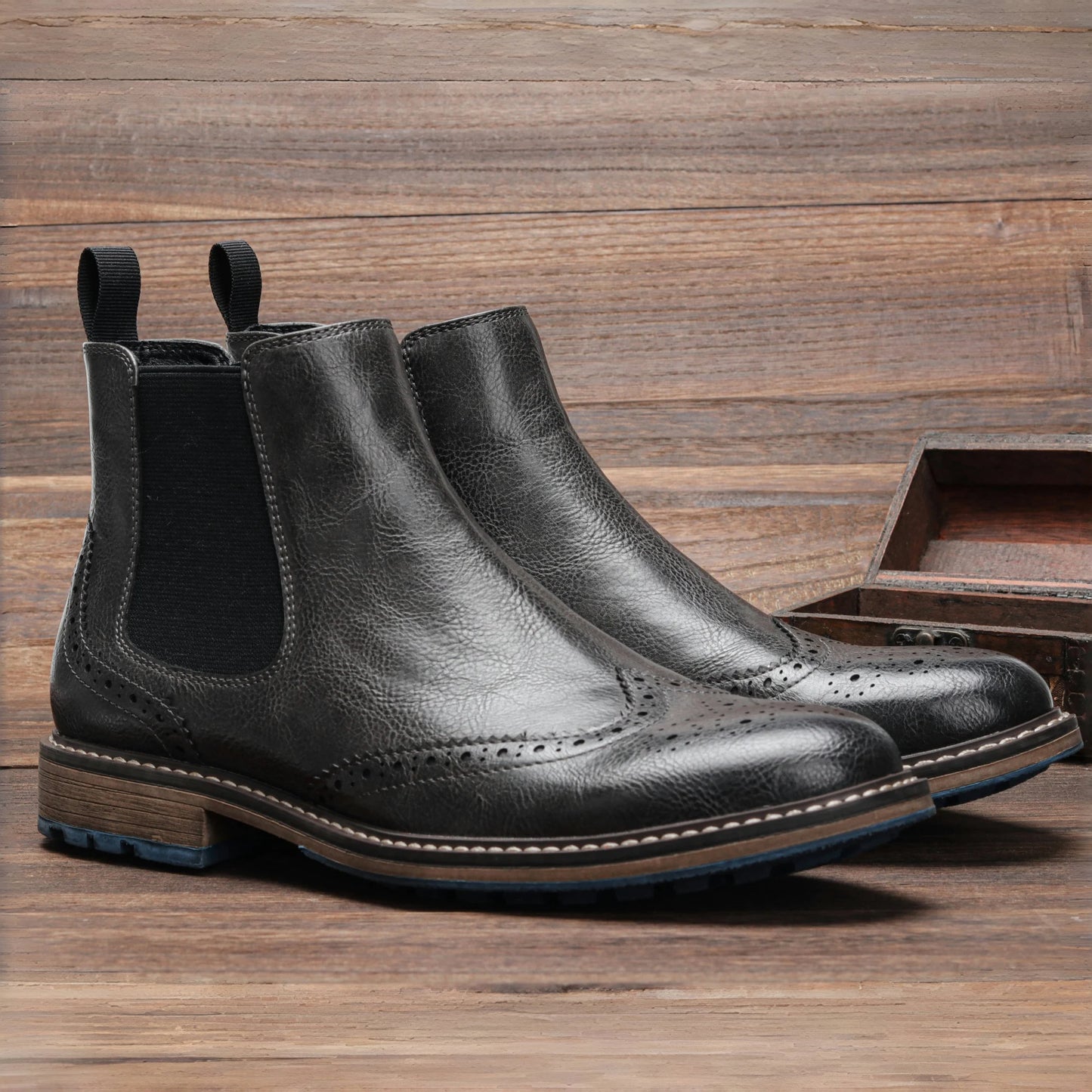 Chelsea Boots Men Casual Brand Comfortable 2026 Fashion Leather Boots