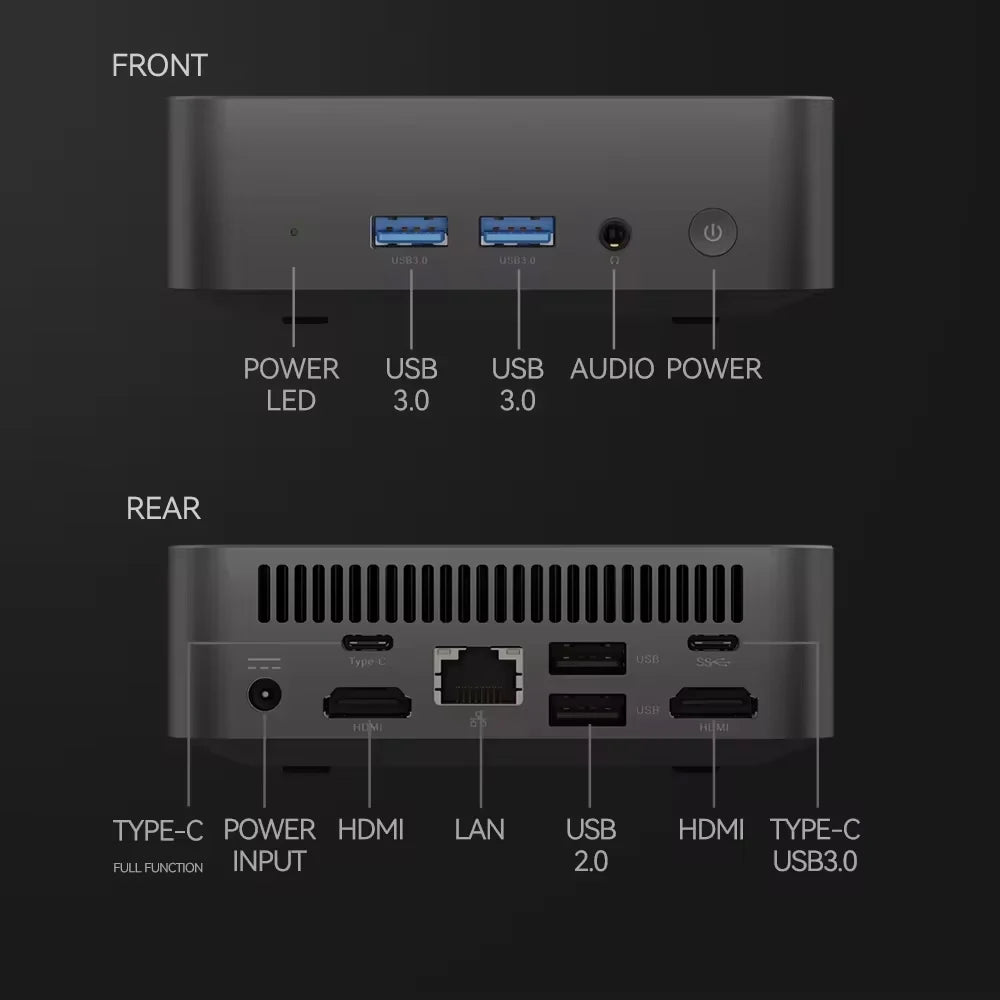 Portable Mini PC  Core i9-10980HK Gaming Mini PC Windows 11 Pro 16GB/32GB DDR4 1TB 2TB M.2 SSD WiFi 6 BT5.2 Desktop Computer