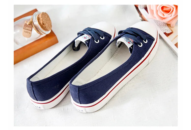 2023Sneakers Shoes for Women Zapatillas Mujer Solid Sapatilha Feminina Zapatilla Tenis Feminino Lace-up White Chaussures Plates