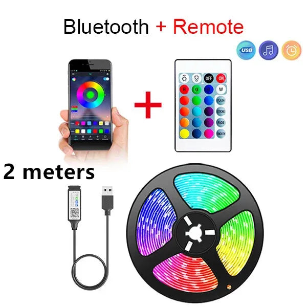 Ruban LED Connecté (5m) - Contrôle par App & Ambiance Gaming