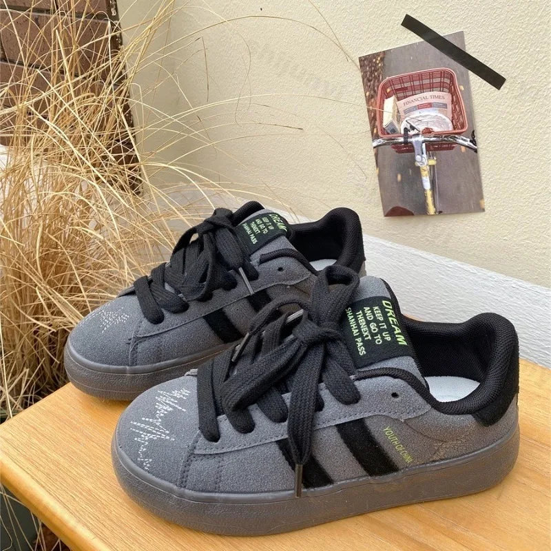Women's Shoes 2025 Spring New Platforms Sneakers Breathable White Shoes Comfortable Casual Flats Non Slip Vulcanized Shoes