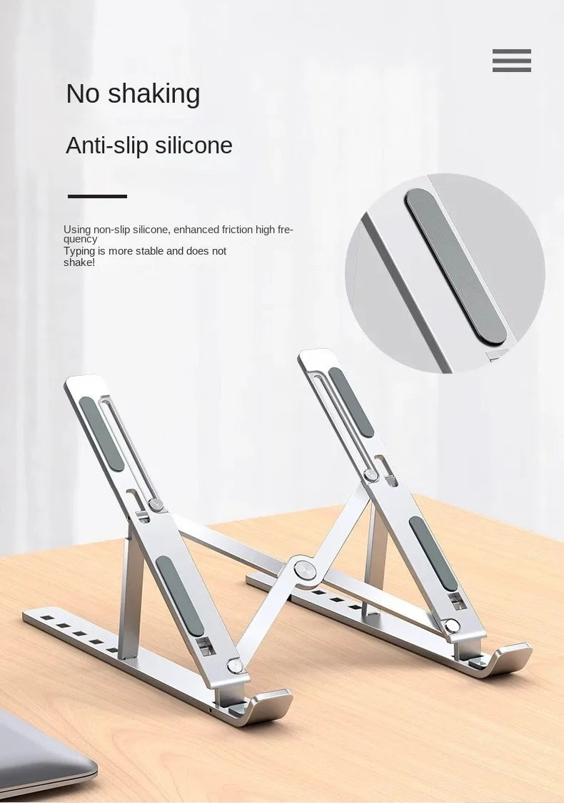 Portable Aluminum Laptop Stand Foldable Lap Top Base Notebook Support Computer Bracket For Macbook Air Pro Holder Accessories