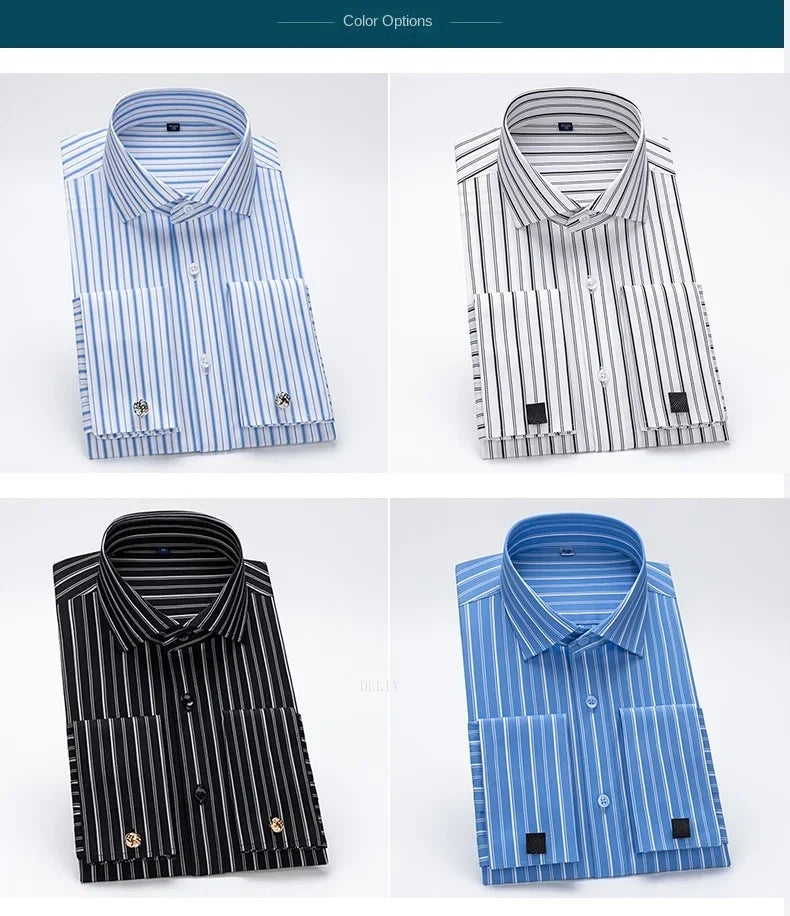Chemise ML Slim Windsor Cufflinks Rayee