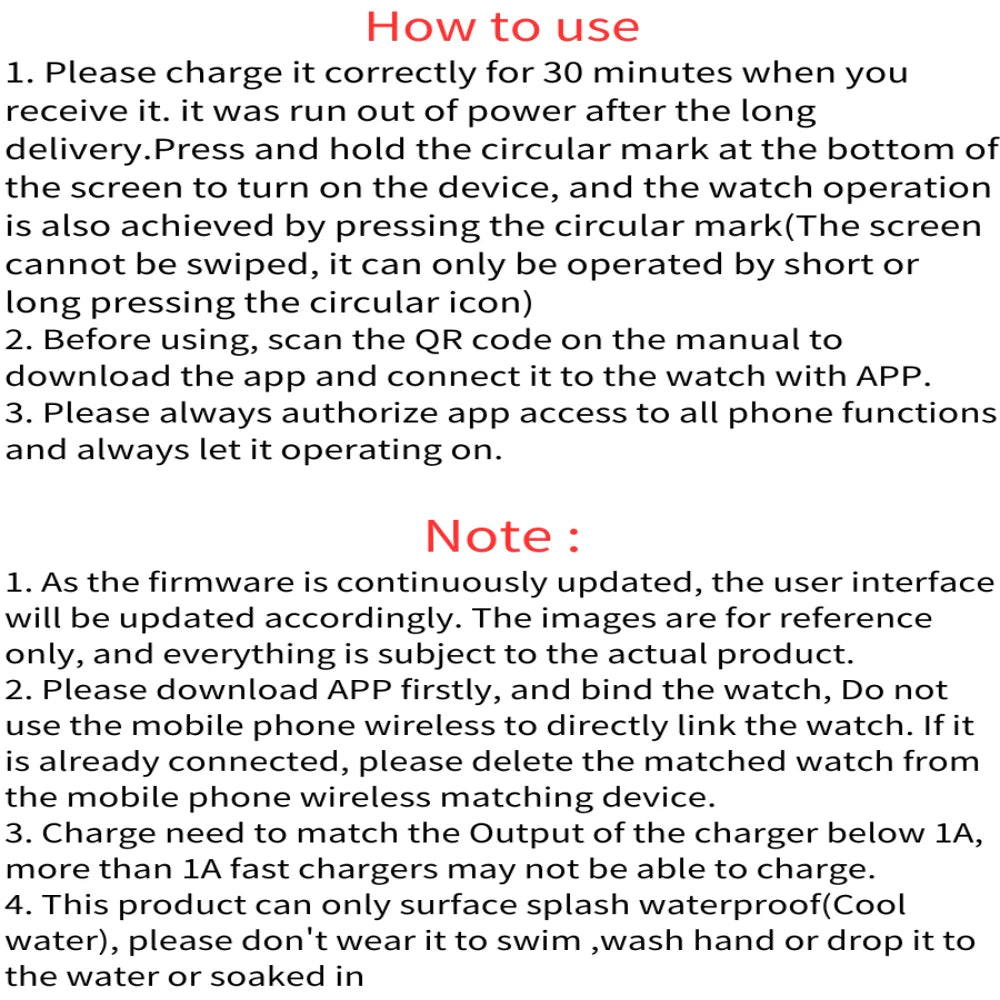 Smartwatch NexDeal S9 - Tracker Fitness & Notifications